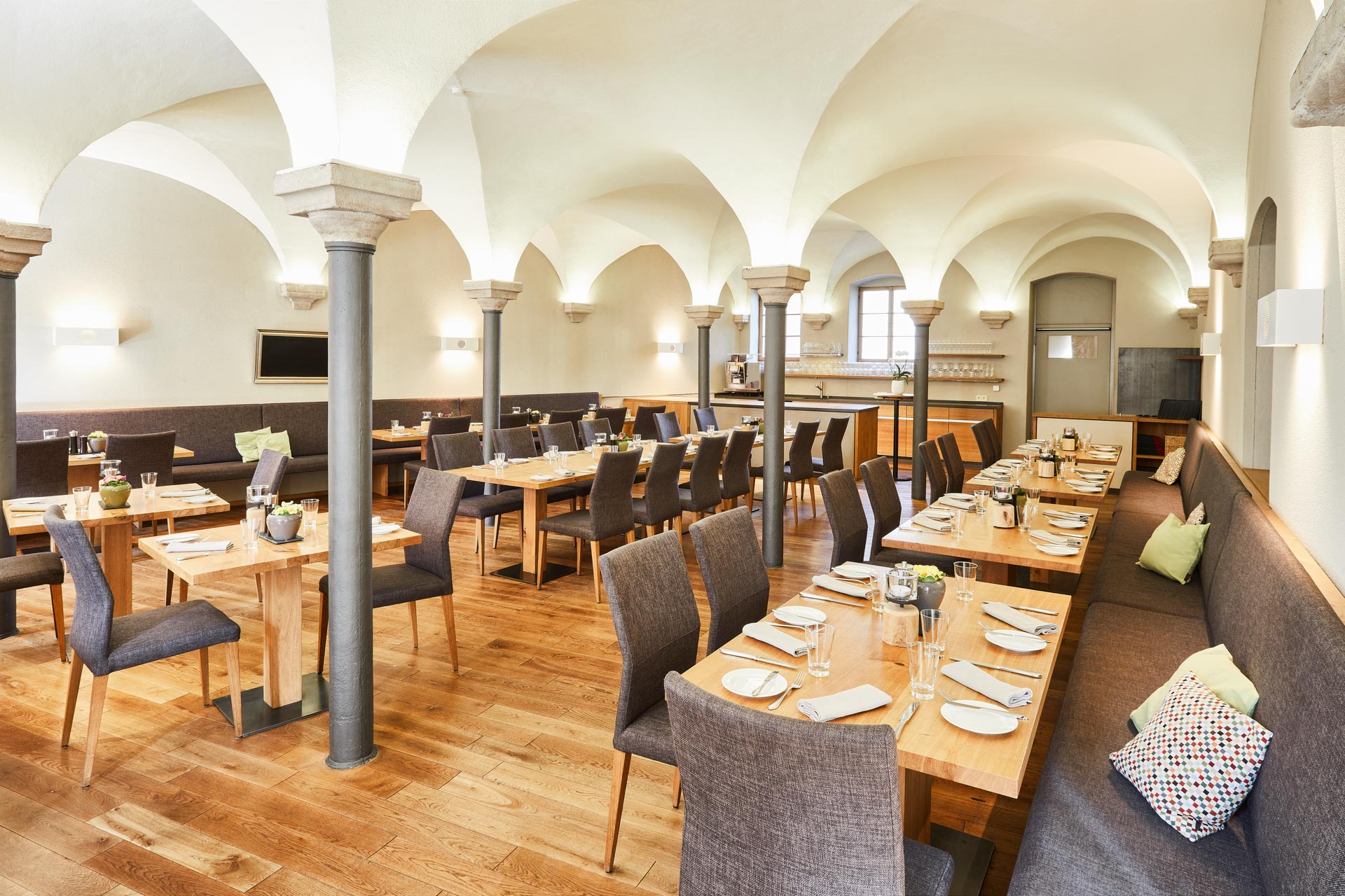 Restaurant in historic cross vault Restaurant in historic cross vault